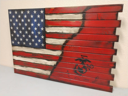 Liberty Home Concealment Premium 2 Compartment Gun Case - Half Flag & Half Logo Designs