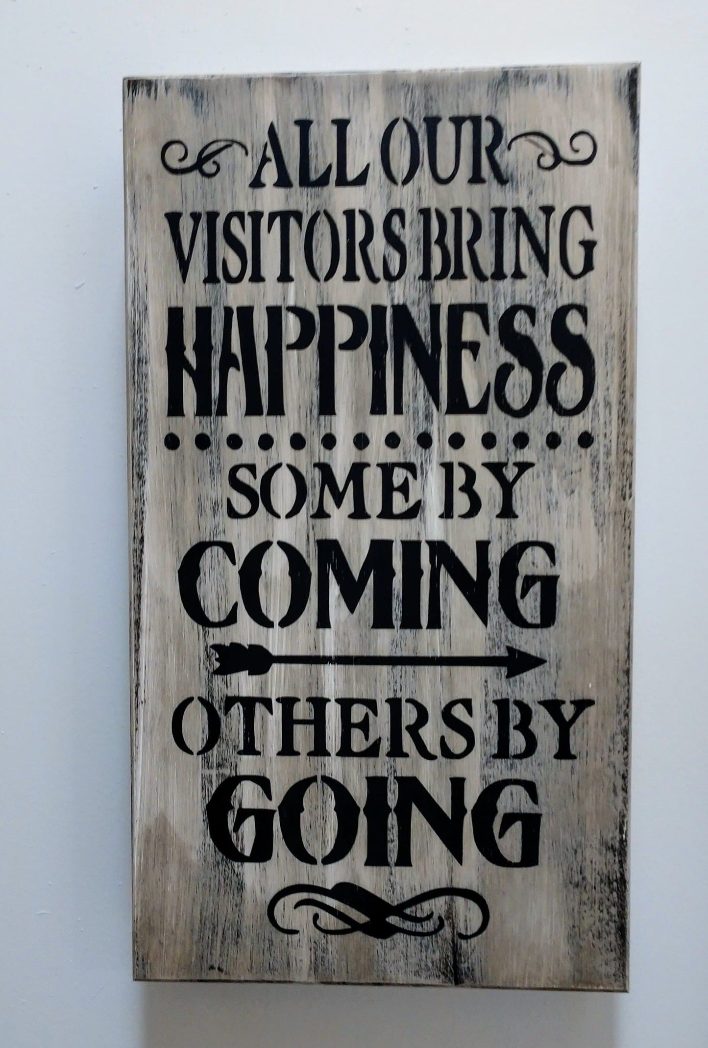 Liberty Home Concealment "VISITORS BRING HAPPINESS" MINI GUN CONCEALMENT WALL ART BOX
