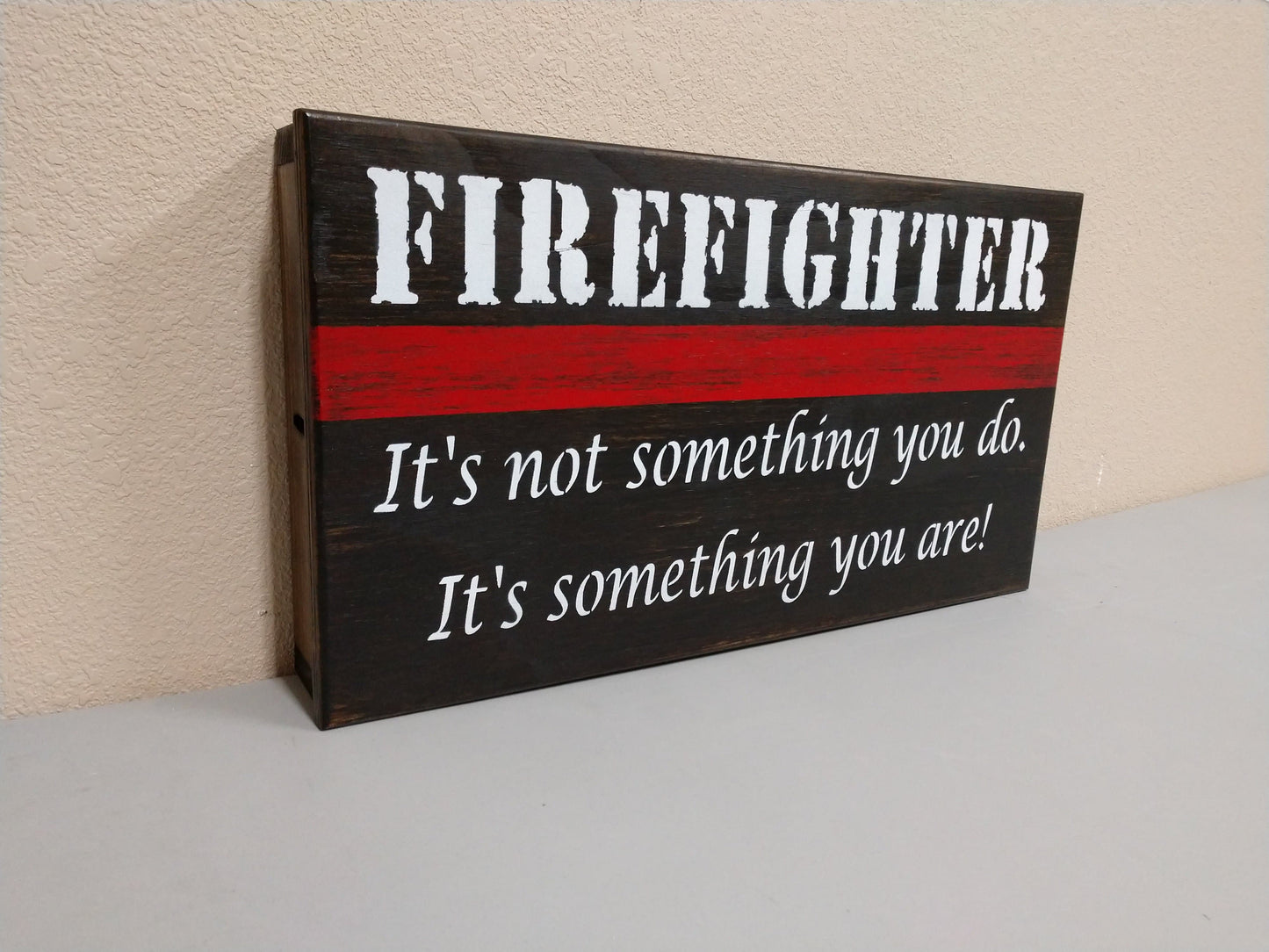 Liberty Home Concealment Mini Thin Red Line Firefighter Concealment Art
