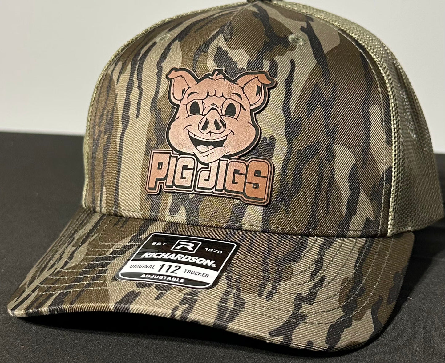Pig Jigs  LEATHER PATCH HAT
