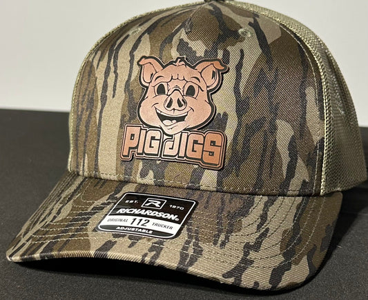 Pig Jigs  LEATHER PATCH HAT