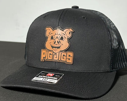 Pig Jigs  LEATHER PATCH HAT