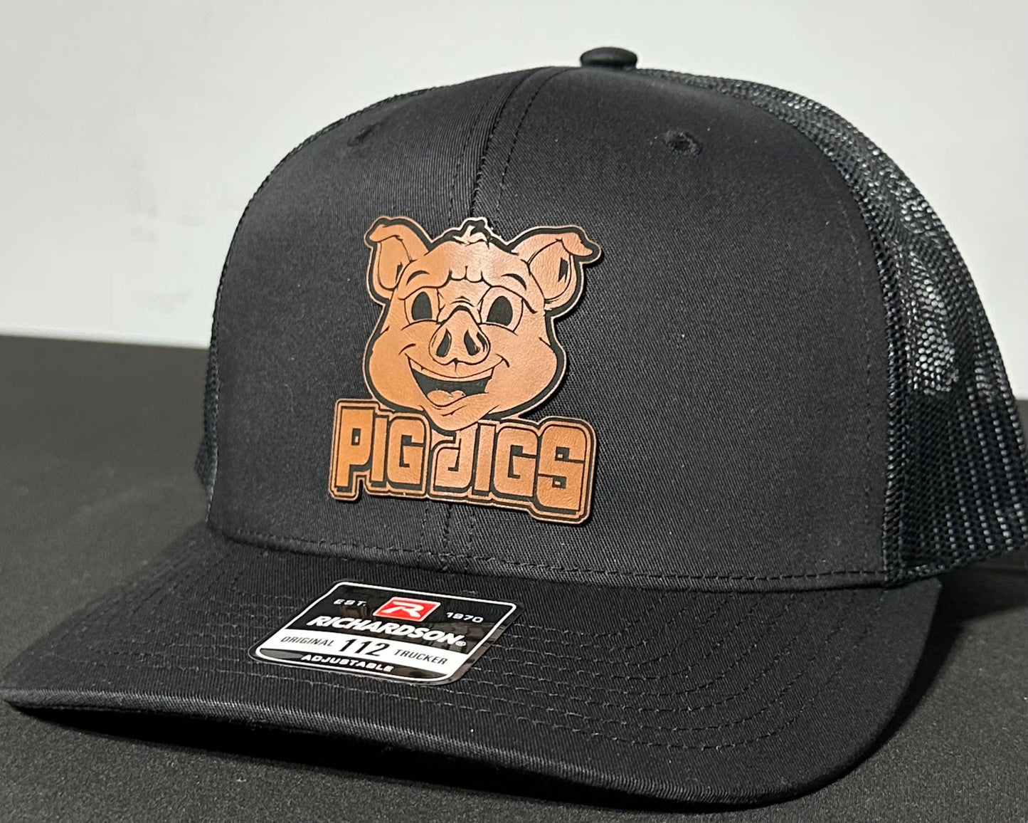 Pig Jigs  LEATHER PATCH HAT