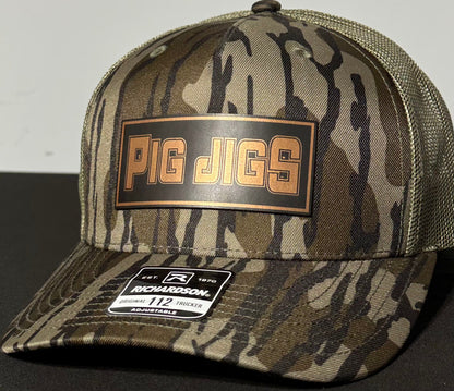 Pig Jigs  LEATHER PATCH HAT