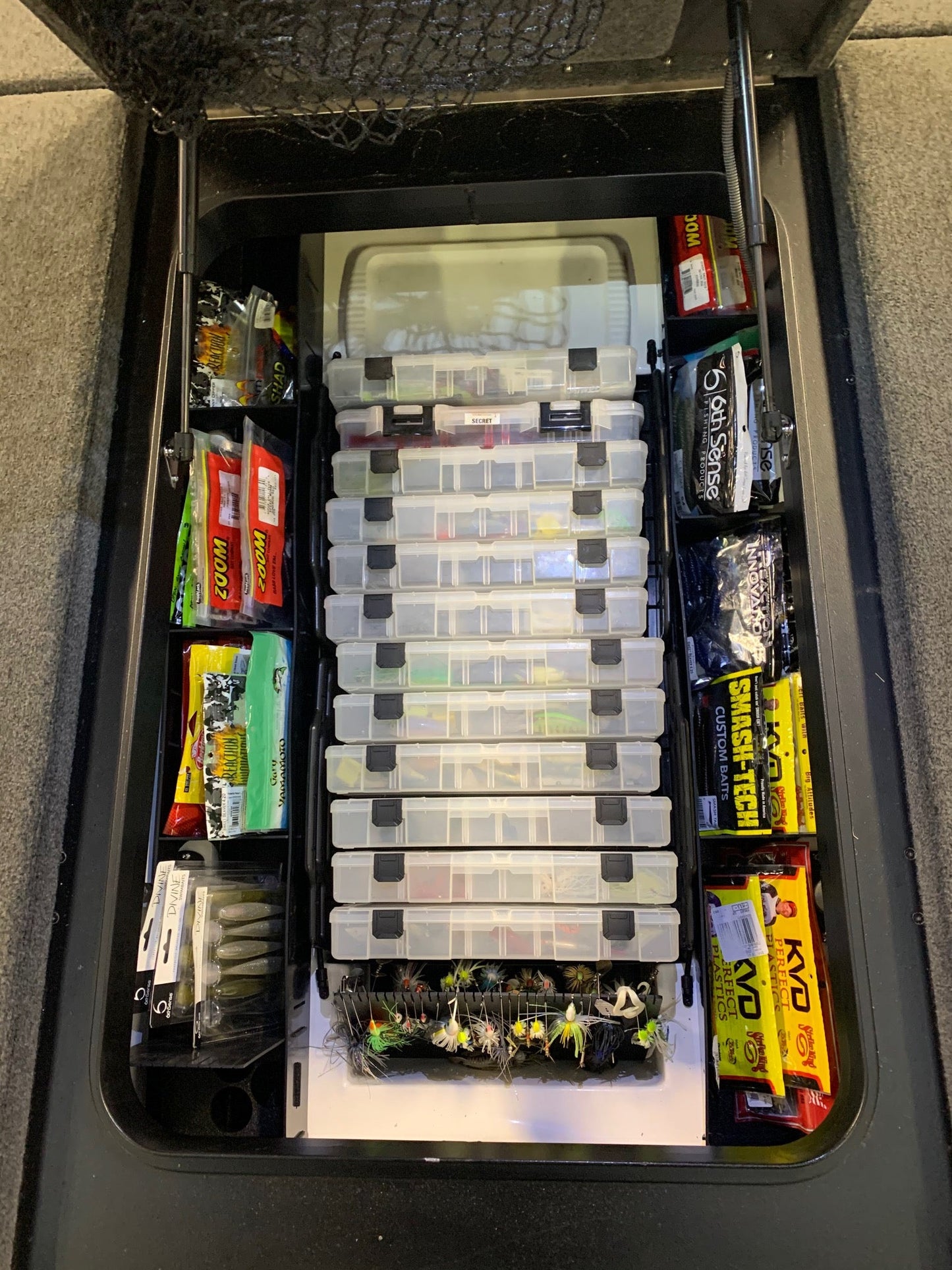 AMPD Marine NPDSK0027 Skeeter® 2020-2023 FXR20/21, 2022-2025 ZXR 20/21 CENTER COMPARTMENT SOFT PLASTICS ORGANIZER SET