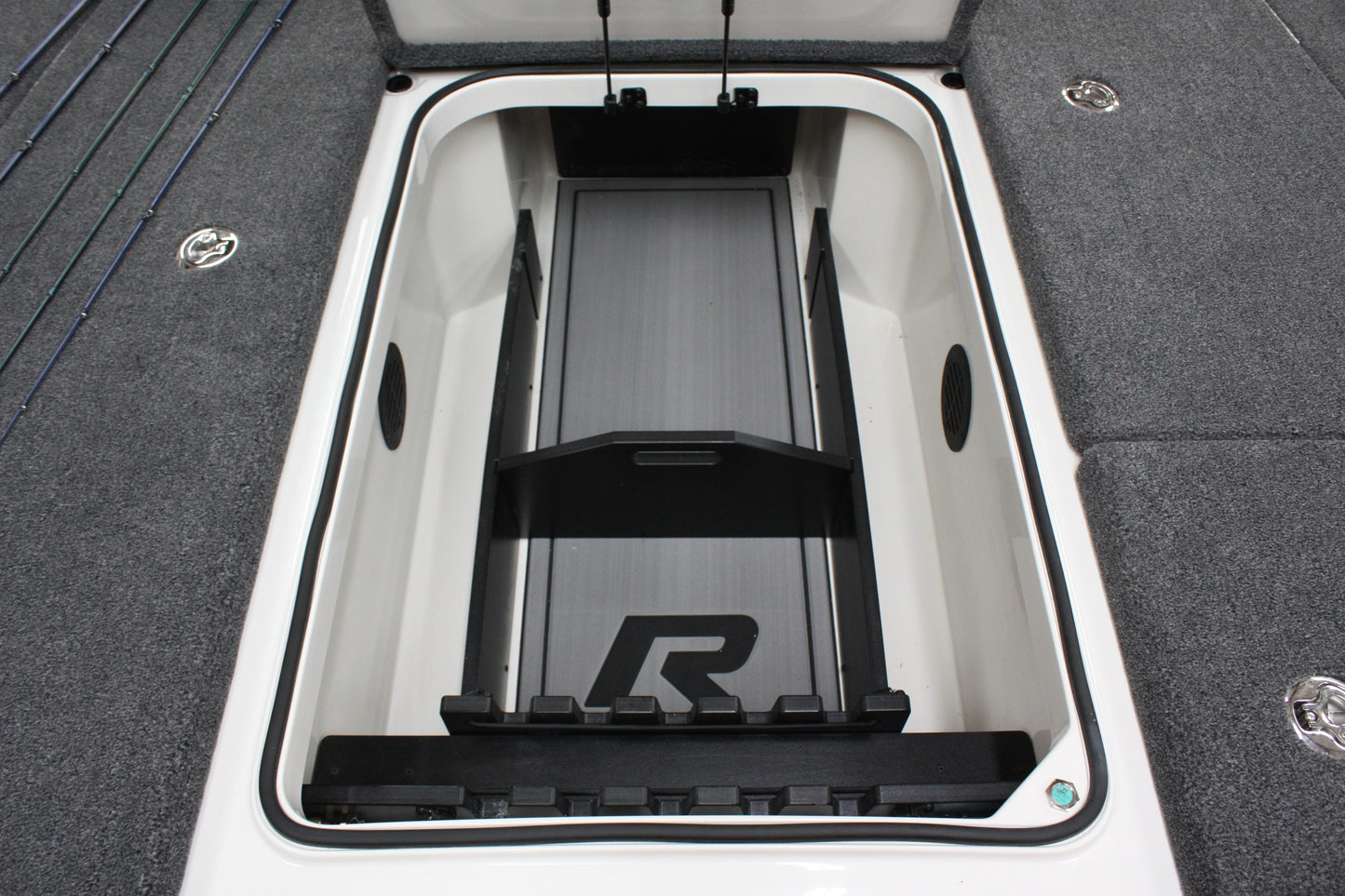 AMPD Marine NPDRANG0015 2023-2025 Ranger® Z521 / 520 R FRONT DECK CENTER COMPARTMENT TACKLE STORAGE TRAY SYSTEM