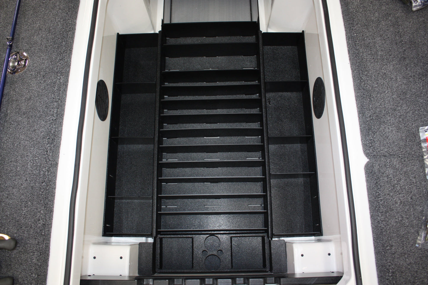 AMPD Marine NPDRANG0015 2023-2025 Ranger® Z521 / 520 R FRONT DECK CENTER COMPARTMENT TACKLE STORAGE TRAY SYSTEM