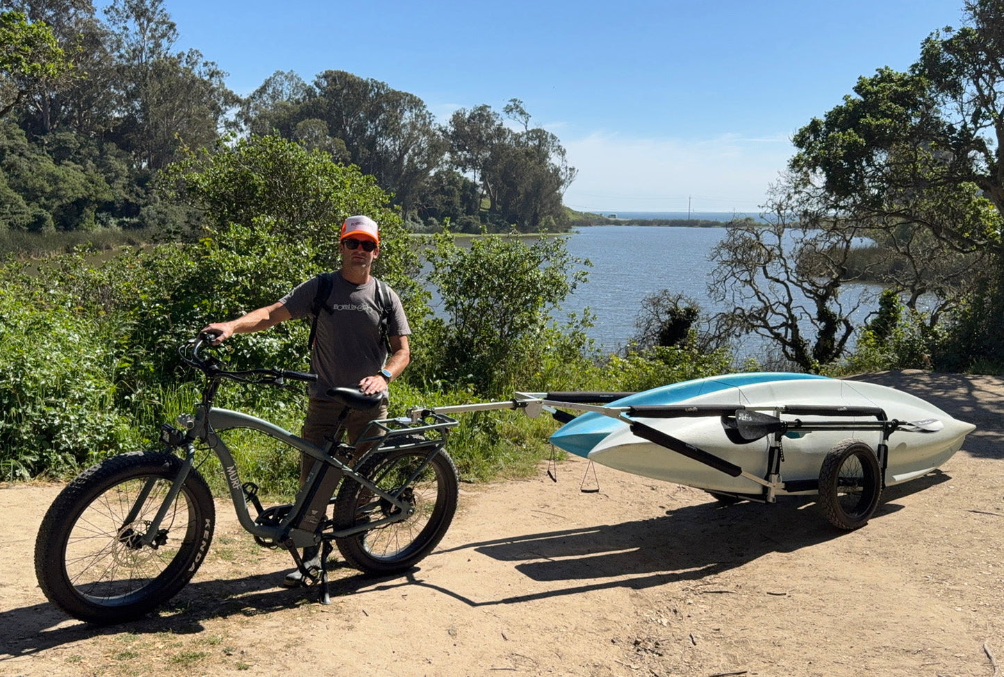 Moved By Bikes  SUP and Kayak Trailer V2 - Hitch Adapter