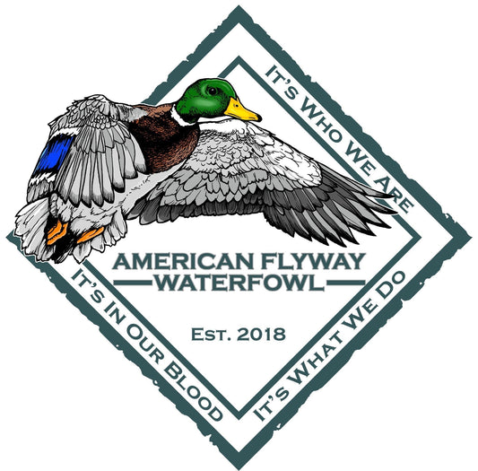 American Flyway Waterfowl Diamond Mallard Sticker