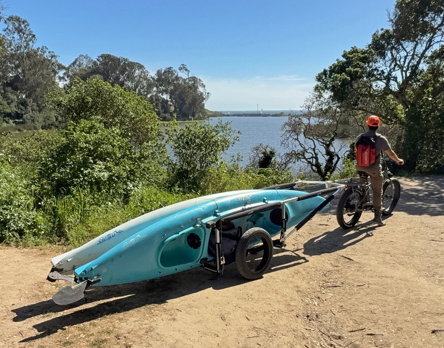 Moved By Bikes SUP and Kayak Trailer V2 - Aluminum Frame