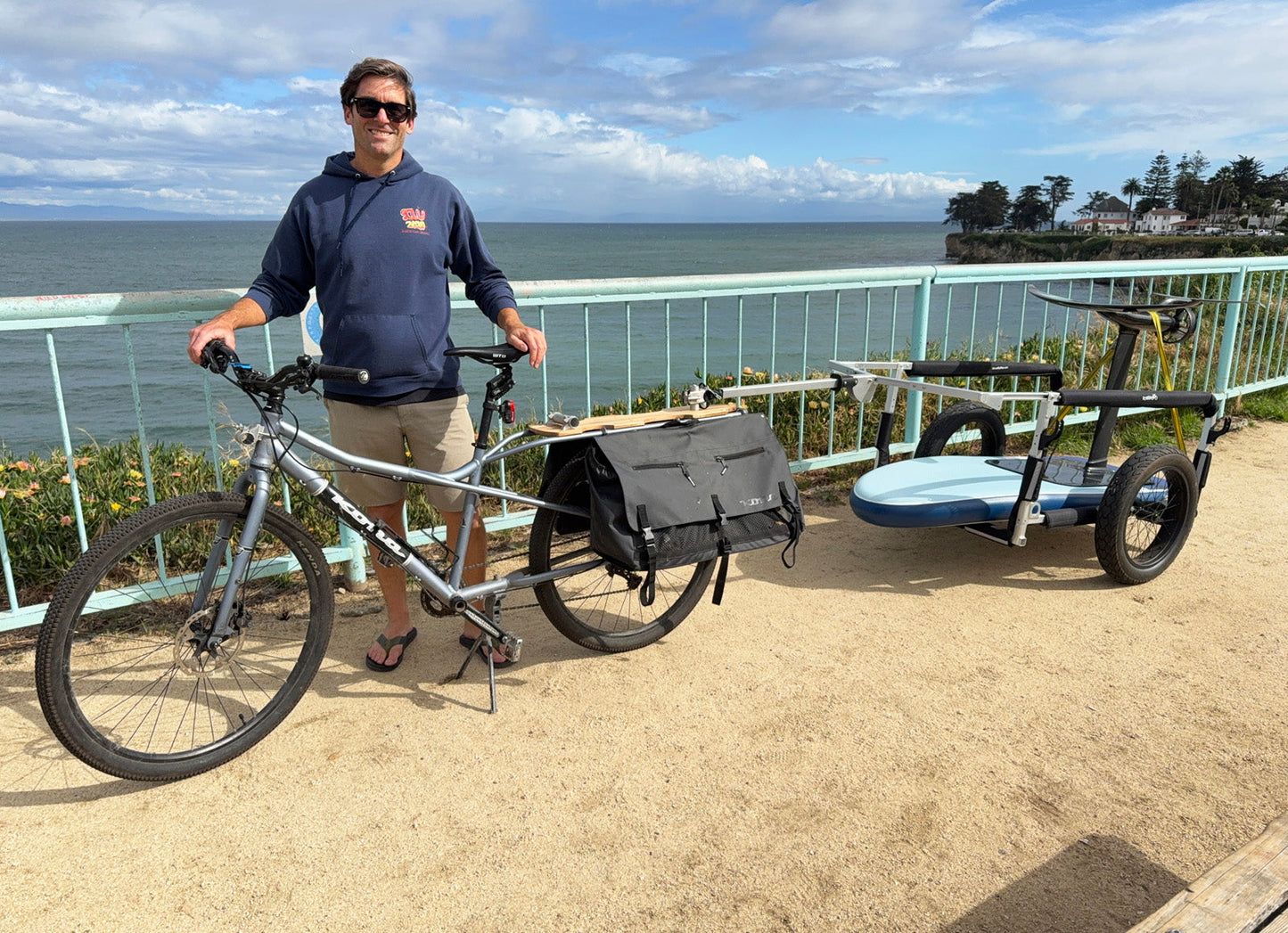 Moved By Bikes SUP and Kayak Trailer V2 - Aluminum Frame