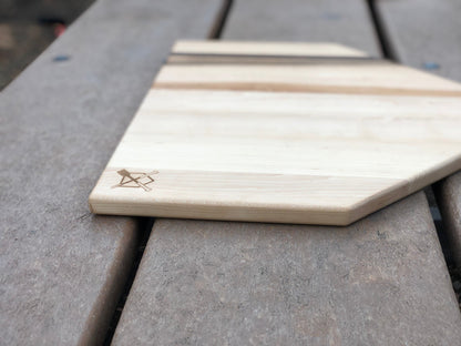 Baseball BBQ Full Size (17" x 17") Home Plate Cutting Board