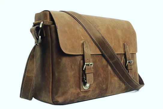 KBS Knives “The Courier” Vintage Leather Messenger Bag