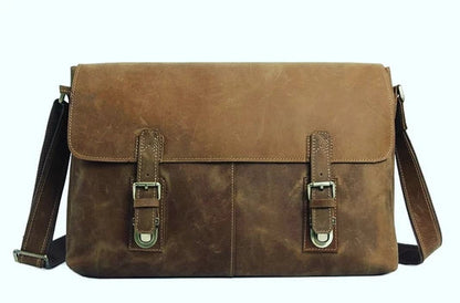 KBS Knives “The Courier” Vintage Leather Messenger Bag