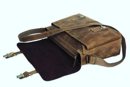 KBS Knives “The Courier” Vintage Leather Messenger Bag