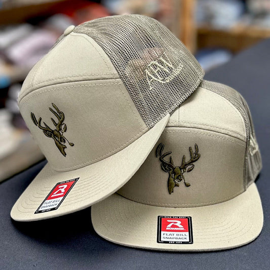 AF Waterfowl 7 Panel Loden / Loden 3D Puff Buck Logo