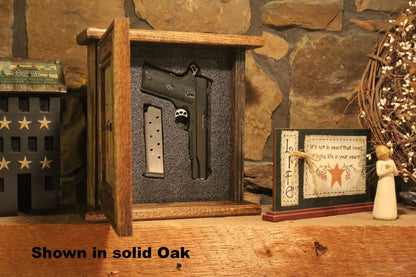 Liberty Home Concealment "Peacemaker” Wooden Gun Concealment Clock