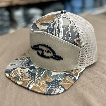 American Flyway Waterfowl Realtree Advantage 7 Panel Duck Logo Hat