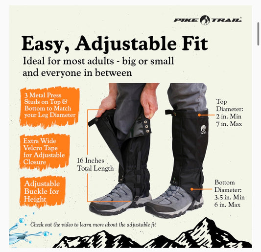 Pike Trail Leg Gaiters