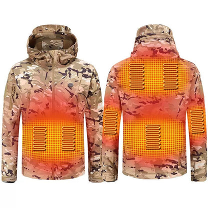 LITEGUEST Heated Camouflage Jacket  Waterproof Outdoor for Winter