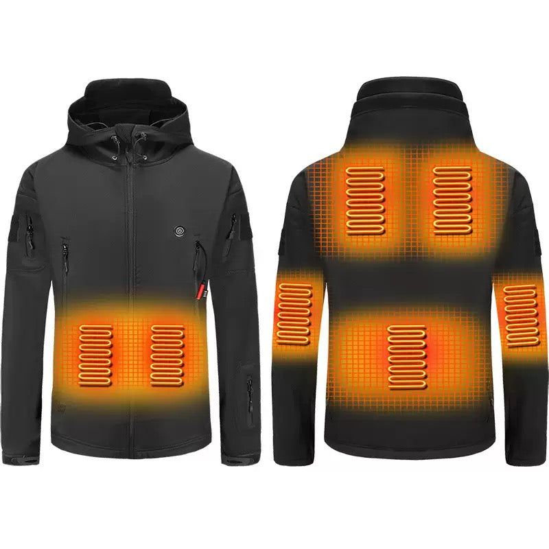 LITEGUEST Heated Camouflage Jacket  Waterproof Outdoor for Winter