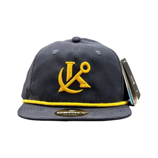 Keepers Only Co. Anchored Rope Snapback - Navy/Gold