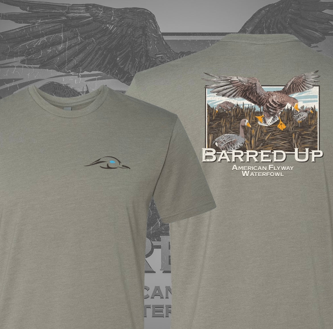 AF Waterfowl Specklebelly Barred Up Tee