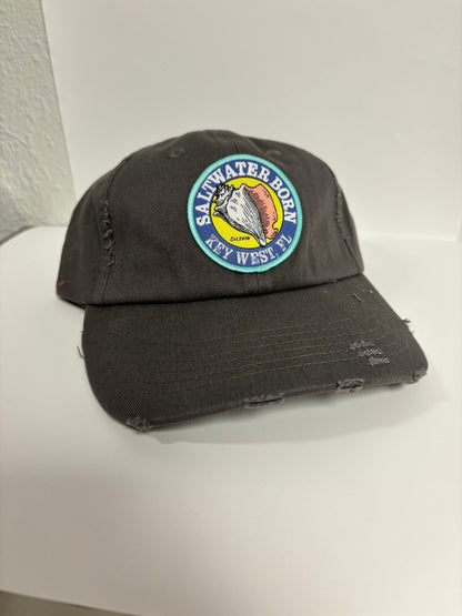 Saltwater Born Key West Vintage Distressed Hat