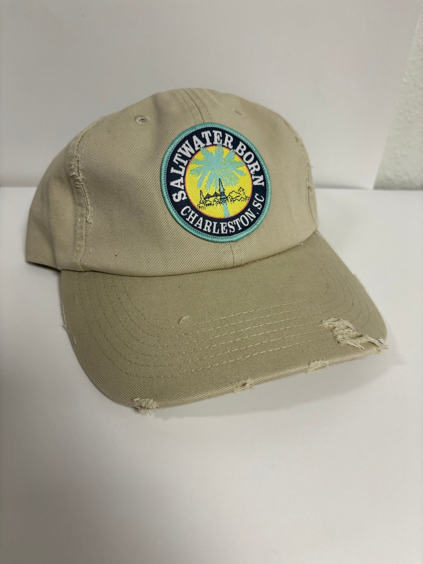 Saltwater Born Charleston, SC Vintage Distressed Hat