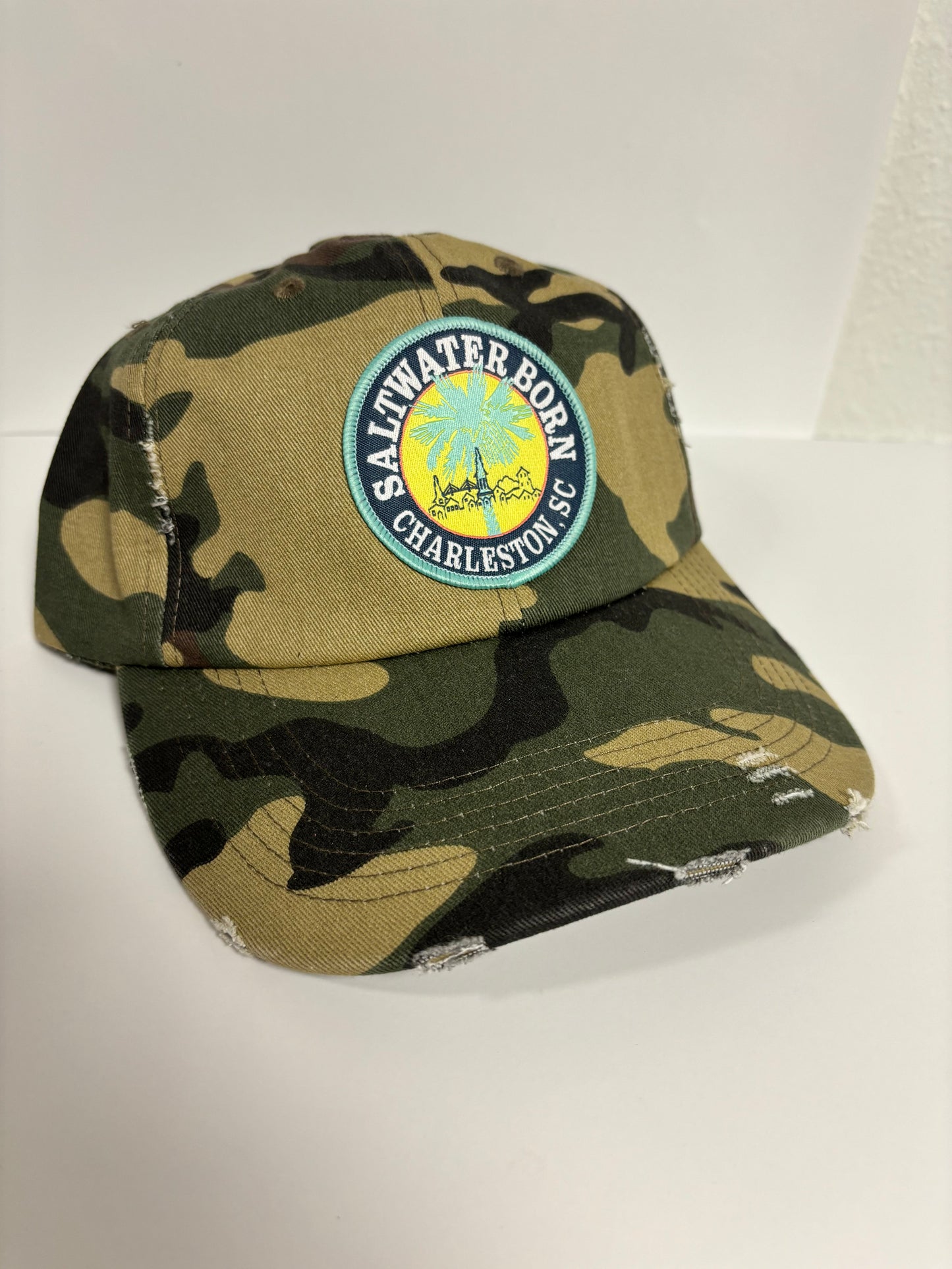 Saltwater Born Charleston, SC Vintage Distressed Hat