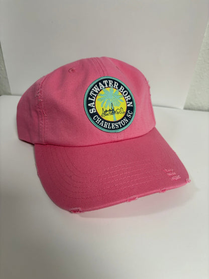 Saltwater Born Charleston, SC Vintage Distressed Hat
