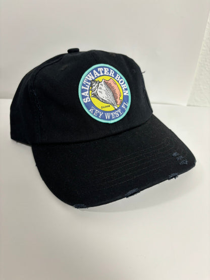 Saltwater Born Key West Vintage Distressed Hat