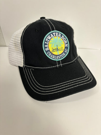 Saltwater Born Charleston, SC Vintage Trucker Mesh Hat