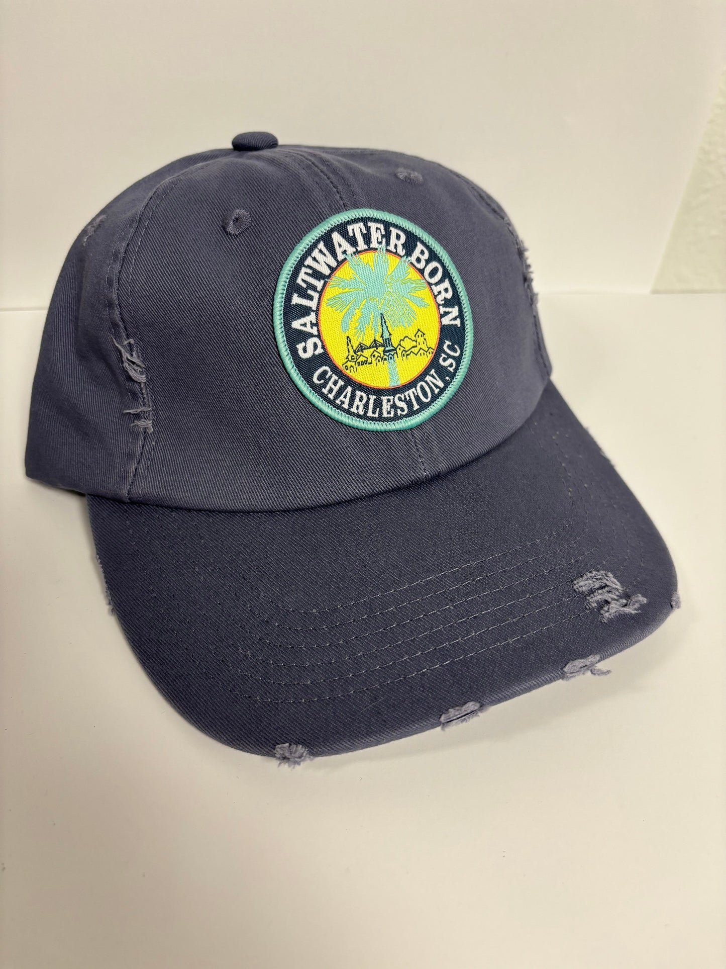 Saltwater Born Charleston, SC Vintage Distressed Hat