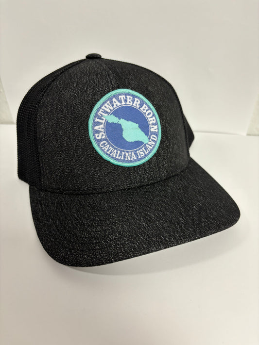 Saltwater Born Catalina Island, CA Flexfit Hat