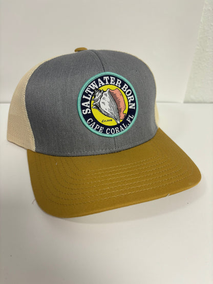 Saltwater Born Cape Coral, FL Structured Mesh Trucker Hat