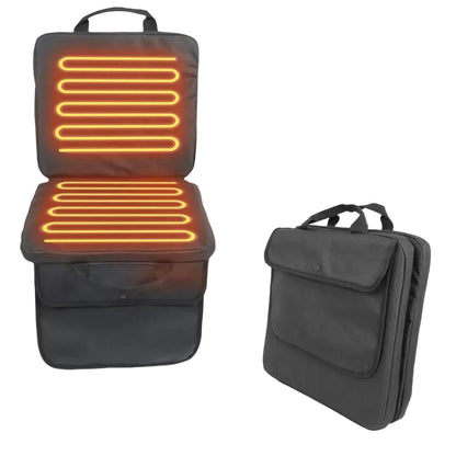 LITEGUEST USB Heated Stadium Seat Cushion Foldable Portable Chair Pad