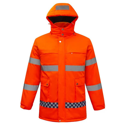 LITEGUEST Smart Heated Reflective Work Jacket for Outdoor Duty