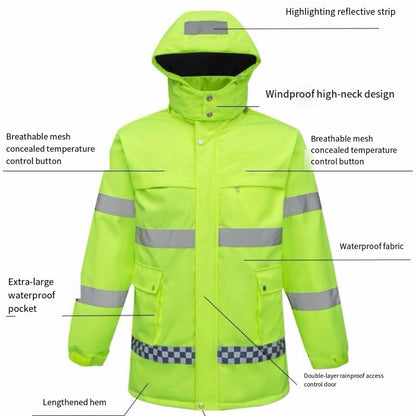 LITEGUEST Smart Heated Reflective Work Jacket for Outdoor Duty
