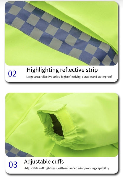 LITEGUEST Smart Heated Reflective Work Jacket for Outdoor Duty