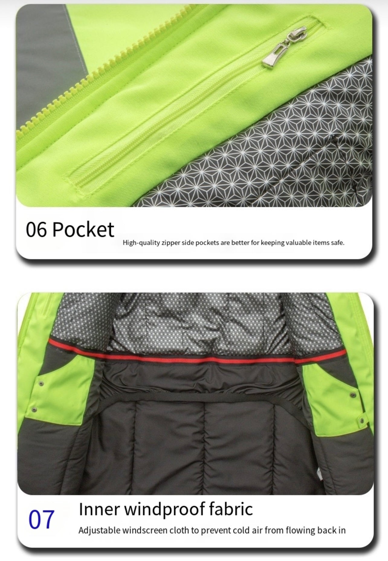 LITEGUEST Smart Heated Reflective Work Jacket for Outdoor Duty