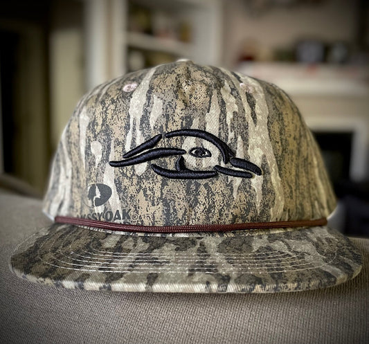 AF Waterfowl - Old Rope Hat Mossy Oak New Bottomland w/ 3D AF Waterfowl Logo