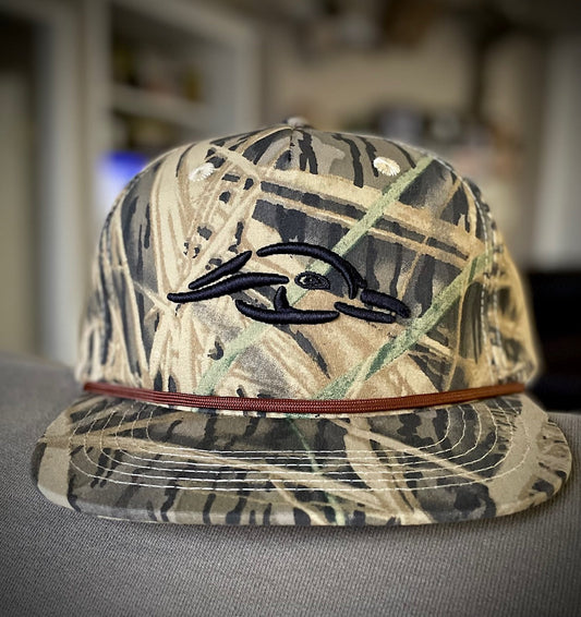 AF Waterfowl - Old Rope Hat Mossy Shadow Grass w/ 3D AF Waterfowl Logo