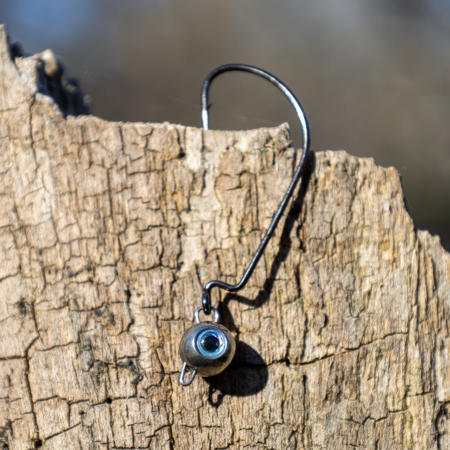 Reaction Tackle Free Swing Jig Head with Realistic Eye 5-Pack - Ideal for Ned Rig and Texas Rig - 97% Tungsten