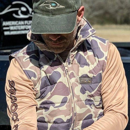 AF Waterfowl - Old School Camo Puffer Vest