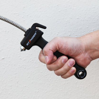 Stinger Survival Tools Life-Saving Whip Car Emergency Tools (Black)