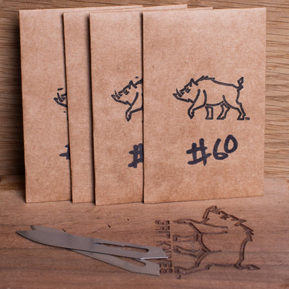 Grit Knives #60 Replaceable Scalpel Blades ( Qty 5)