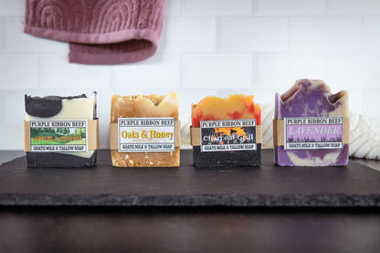 Purple Ribbon Beef Natural Tallow Bar Soap