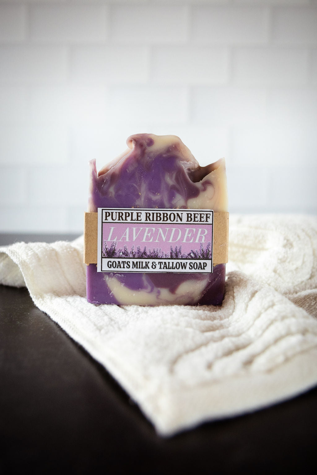 Purple Ribbon Beef Natural Tallow Bar Soap