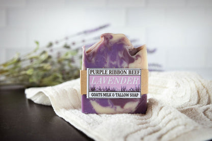 Purple Ribbon Beef Natural Tallow Bar Soap